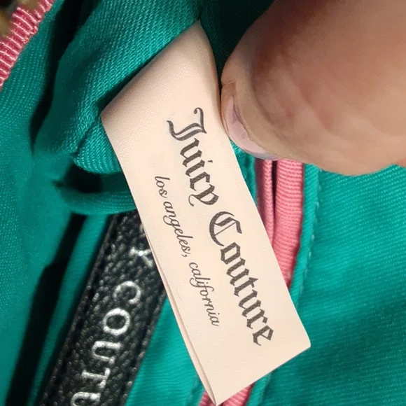 JUICY COUTURE Velour Sequin Navy Silver Crossbody Bag - Picture 5 of 5